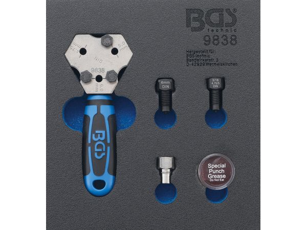 BGS Technic BGS 9838 Stroj na lemovanie rúr priemer DIN 4,75 ÷ 6 mm