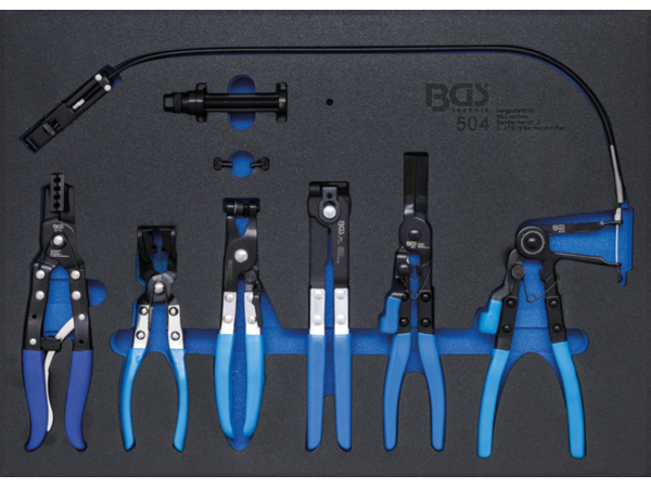 BGS Technic BGS 504 Kliešte na hadicové spony, sada 6 dielov