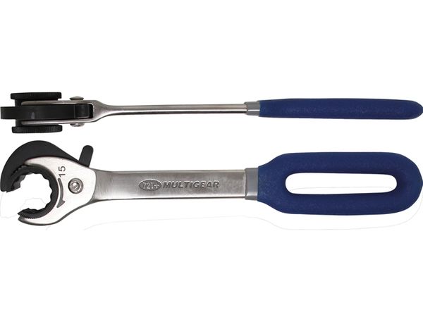 BGS Technic BGS 30835 Otvorený kľúč 15 mm s račňou na matice kolies