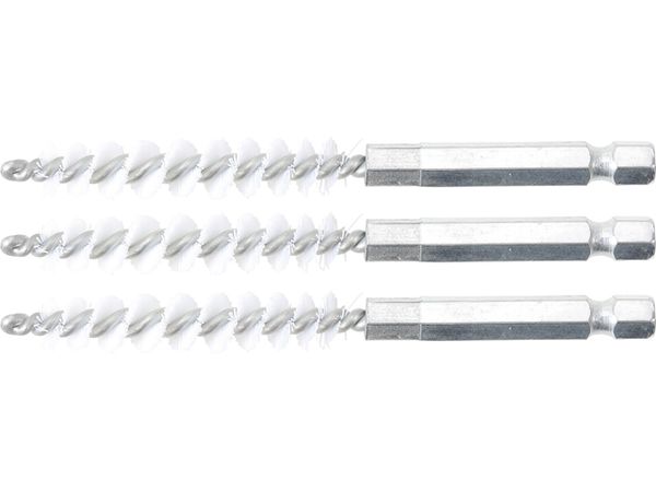 BGS Technic BGS 3078-8-N Nylonové kefy, priemer 8 mm, upínanie 1/4", 3 ks (sada BGS 3078)