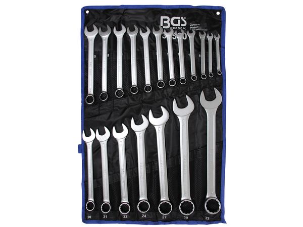 BGS Technic BGS 30500 Nástrčné kľúče 8 ÷ 32 mm. DIN 3113A. Sada 19 dielov vo vrecku