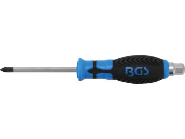 BGS Technic BGS 7911 Krížový skrutkovač PH1 x 75 mm s vonkajším šesťhranom