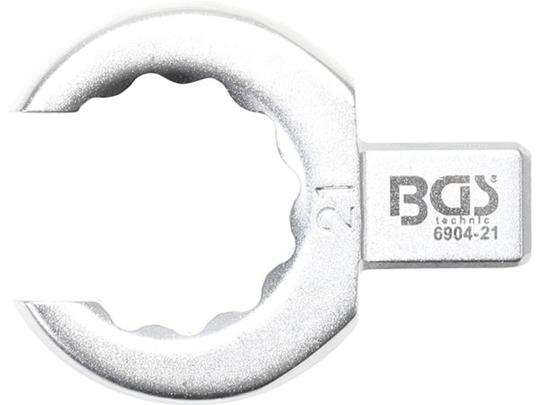 BGS Technic BGS 6904-21 Kľúč s otvoreným okom 21 mm, nástrčný kľúč so skľučovadlom 9 x 12 mm