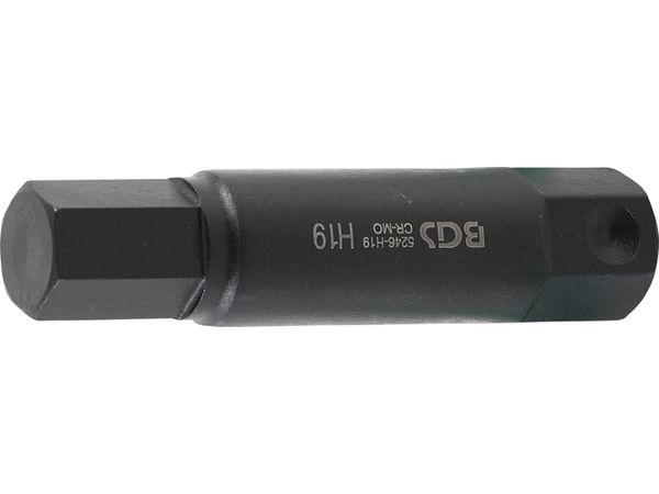 BGS Technic BGS 5246-H19 Šesťhranný bit 22 mm (pre Inbus) HEX 19 x 100 mm, dierovač