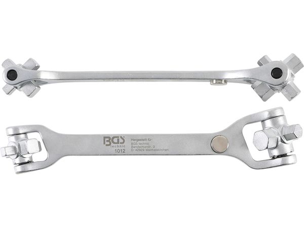 BGS Technic BGS 1012 Kľúč na zátky olejových vaní "8 v 1" s magnetom