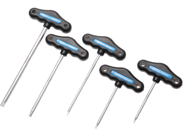 BGS Technic BGS 773 Vstavané kľúče 3 ÷ 8 mm s T-rukoväťou. Sada 5 dielov