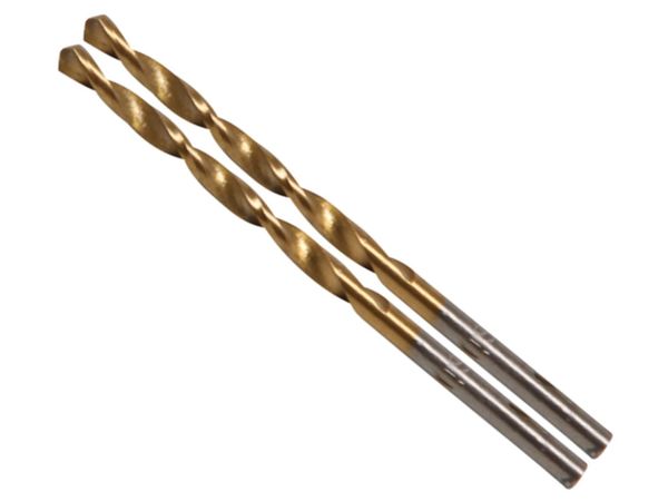 BGS Technic BGS 2040-3 Špirálový vrták HSS-G 3,0 mm s valcovou stopkou, TiN. 2 ks.