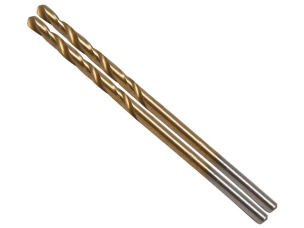 BGS Technic BGS 2040-2.5 HSS-G 2,5 mm špirálový vrták s valcovou stopkou, TiN. 2 ks.