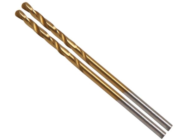 BGS Technic BGS 2040-2 HSS-G 2,0 mm špirálový vrták s valcovou stopkou, TiN. 2 ks.
