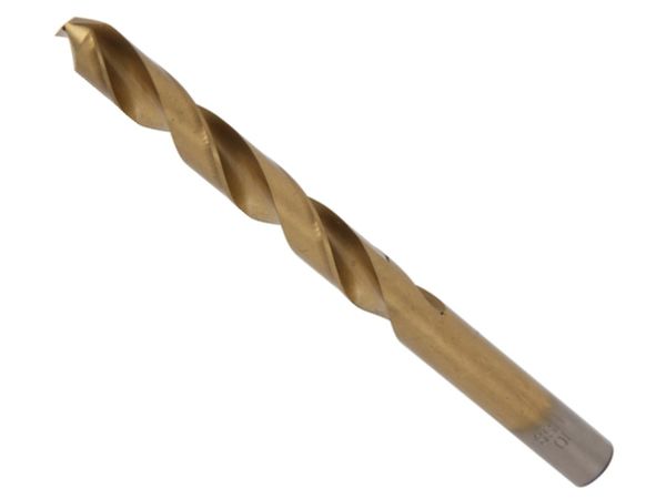 BGS Technic BGS 2040-10 HSS-G 10,0 mm špirálový vrták s valcovou stopkou, TiN. 2 ks.