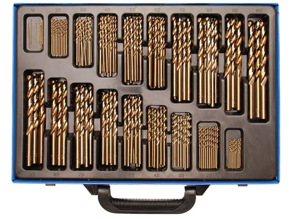 BGS Technic BGS 2000 Vrtáky s výstružníkom, kobaltová oceľ, priemer 1 ÷ 10 mm. Súprava 170 dielov