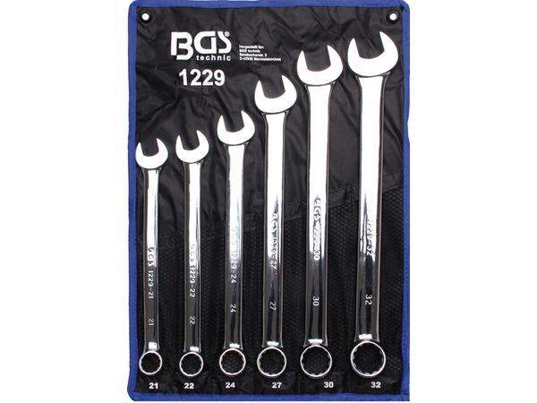 BGS Technic BGS 1229 Kľúče 21 ÷ 32 mm, extra dlhé. Sada 25 kusov v rolovacom vrecku