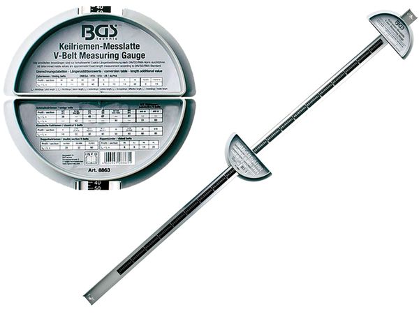 BGS Technic BGS 8863 Meradlo dĺžky rozvodových remeňov 500 ÷ 2500 mm