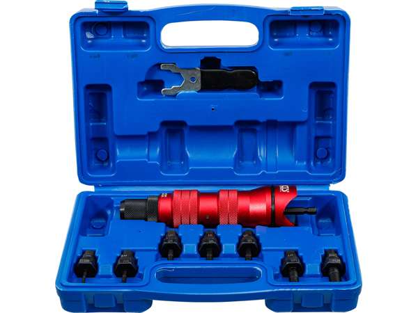 BGS Technic BGS 6834 Nástavce pre nitovacie matice M3 ÷ M10, kovové (sada 9 dielov)