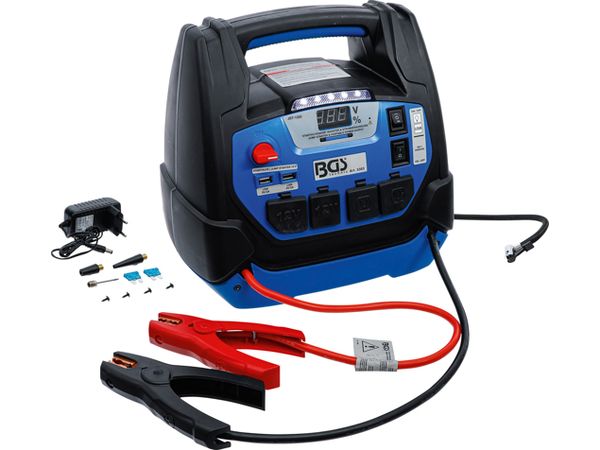 BGS Technic BGS 3383 Multifunkčné pomocné štartovacie zariadenie a mobilný zdroj elektrickej energie
