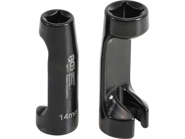 BGS Technic BGS 9461 Kľúče na palivové potrubie. Sada 2 dielov (3/8" 14 mm a 1/2" 17 mm) pre