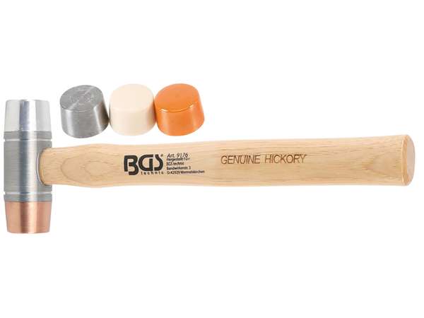 BGS Technic BGS 9176 Kladivo s vymeniteľnou hlavou, rukoväť Hickory, priemer 35 mm