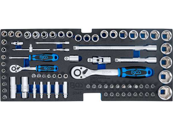 BGS Technic BGS 3345 Modul náradia - BGS103345 1/4-1/2" sada nástrčiek pre 5/32 ÷ 1 1/4" palca