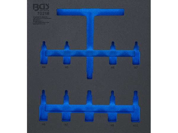BGS Technic BGS 7132-1 Vložka do dielenského vozíka 2/3: prázdna pre BGS 70216
