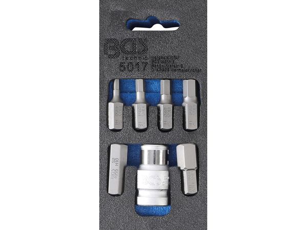 BGS Technic BGS 5017 Bity 3/8" šesťhran (inbus) 4 ÷ 12 mm Sada 7 kusov