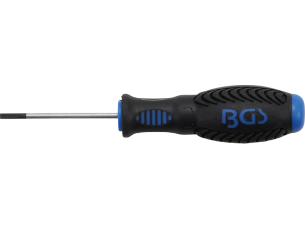 BGS Technic BGS 4928 Plochý skrutkovač 3 x 60 mm, čierny hrot