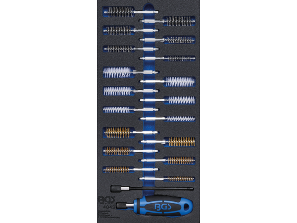 BGS Technic BGS 4043 Valcové kefy. Sada 20 dielov