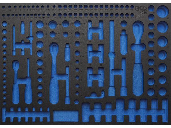 BGS Technic BGS 4036-1 Prázdna vložka pre dielenský vozík 3/3. Pre BGS 4036