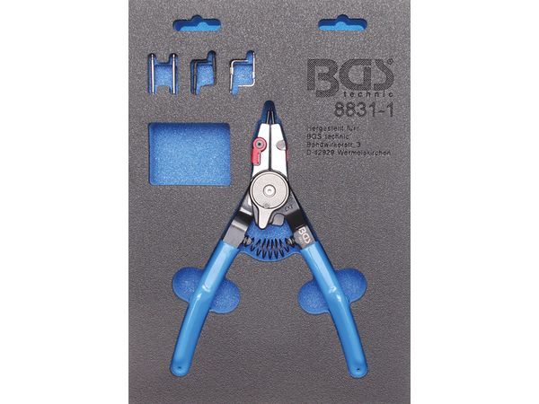 BGS Technic BGS 8831-1 Kliešte na vonkajšie/vnútorné poistné krúžky 180 mm