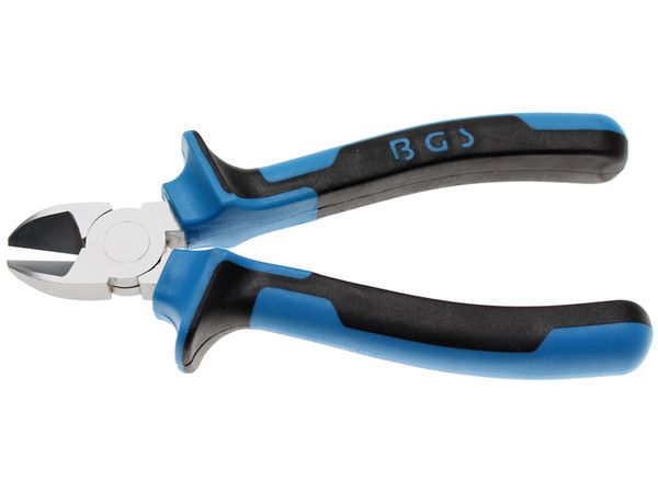 BGS Technic BGS 393 Bočné štípacie kliešte 165 mm, dvojzložková izolácia, modro-čierne