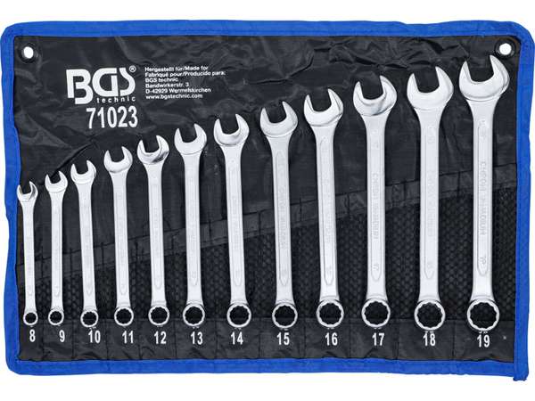 BGS Technic BGS 71023 Kľúče 8 ÷ 19 mm (sada 12 kusov)