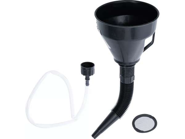 BGS Technic BGS 6866 Lievik na plnenie oleja s priemerom 135 mm s flexibilnou trubicou a hadicou (S