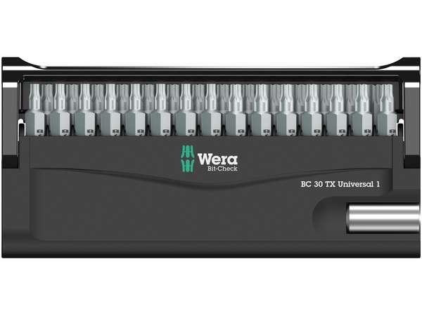 Wera 057900 Skrutkovacie bity 1/4" Bit-Check 30 TX Universal 1 SB (sada 30 kusov)
