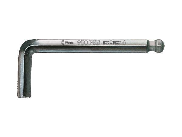 Wera 133157 Šesťhranný nástrčný kľúč 8 mm typ 950 PKS, pochrómovaný, krátky