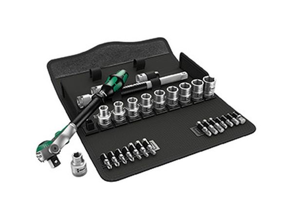 Wera 004079 Sada račňových kľúčov Zyklop Speed 8100 SC 9 - palcová, 28 dielov, 1/2" skľučovadlo