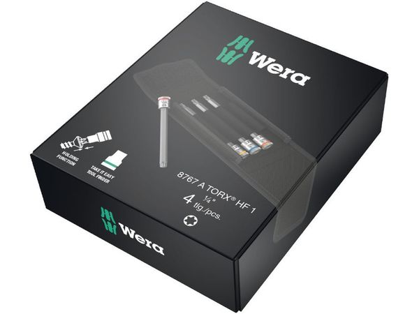 Wera 00333375 Sada 8767 A TORX HF 1. Nástrčné hlavice pre Zyklop 1/4" (4 ks)