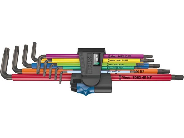 Wera 024470 Nástrčné kľúče 967/9 Torx XL Multicolour HF 1. Sada 9 dlhých kľúčov s pridaným