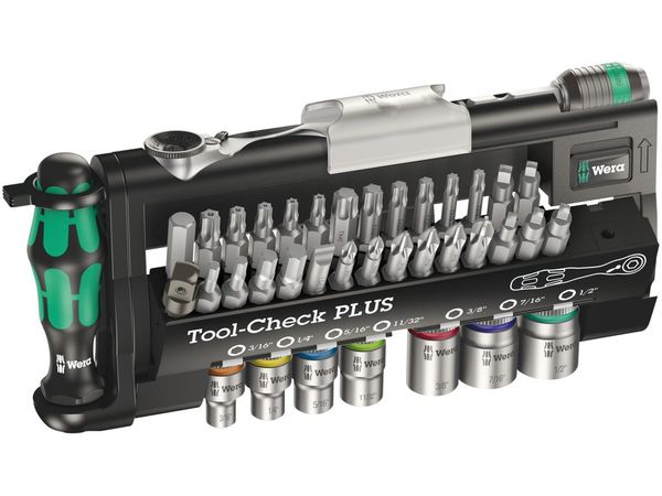 Wera 056491 Sada palcových bitov + 1/4" račňa Zyklop + Tool-Check PLUS, 39d.