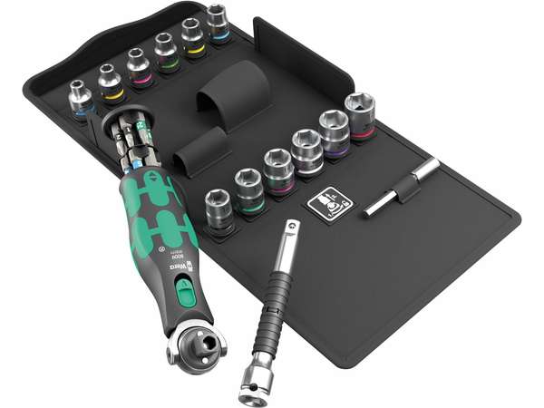 Wera 004284 Sada račňových kľúčov 3/8" x 1/4" Wera Zyklop 8009 Pocket Set 3 (sada 27 dielov)