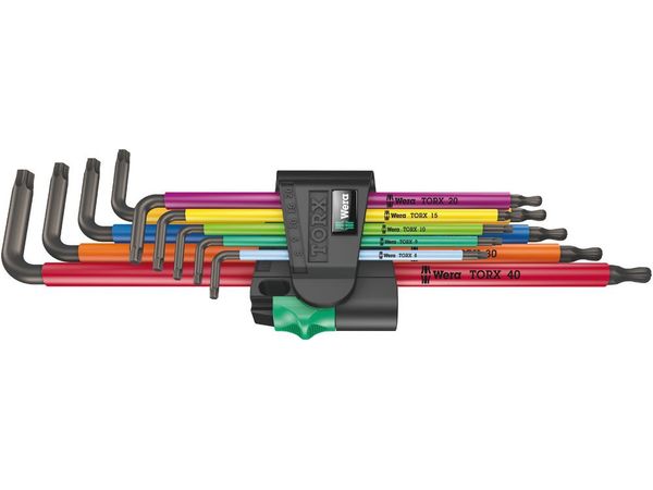 Wera 024480 Nástrčné kľúče 967/9 TX XL Multicolor 1. Sada 9 dlhých kľúčov Torx