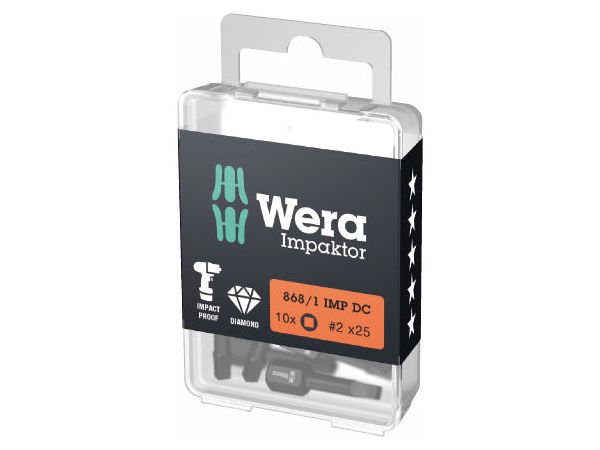 Wera 057631 Bit 1/4" pre vnútorný štvorhran typu č. 2 868/1 IMP DC Impaktor