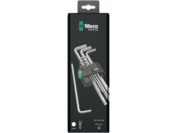 Wera 073391 950/9 Sada nástrčných kľúčov Hex-Plus 1 SB, metrická, pochrómovaná