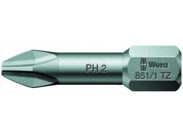 Wera 056505 Bit PH 1 - 851/1 TZ. Skrutkovací bit 1/4 Hex, 25 mm pre skrutky s krížovou hlavou