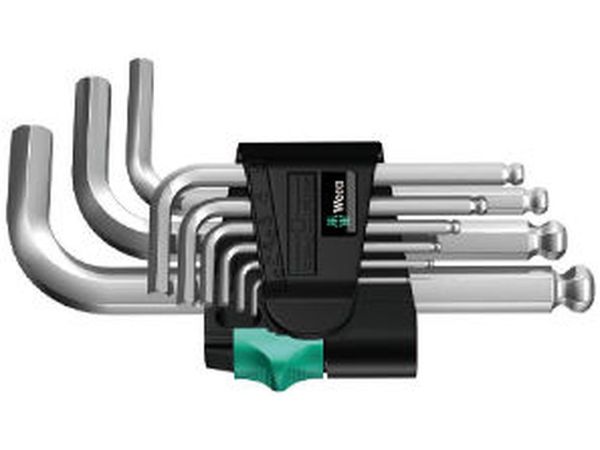 Wera 133163 Wera 950/9 Sada šesťhranných kľúčov Hex-Plus 3, pochrómovaná (9 ks)