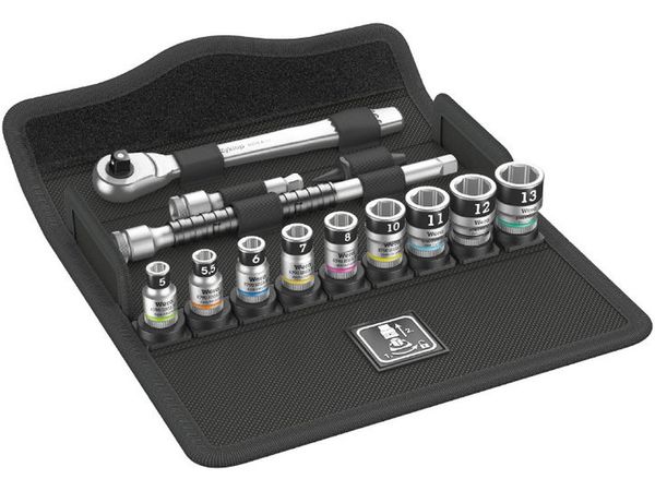 Wera 003756 Sada račňových kľúčov Zyklop Metal 1/4" 8100 SA 12 HF, s funkciou držania (13 dielov)