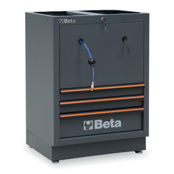 Skriňa s 2 navijakmi a 3 zásuvkami pre dielenský set nábytku C45PRO - Beta Tools