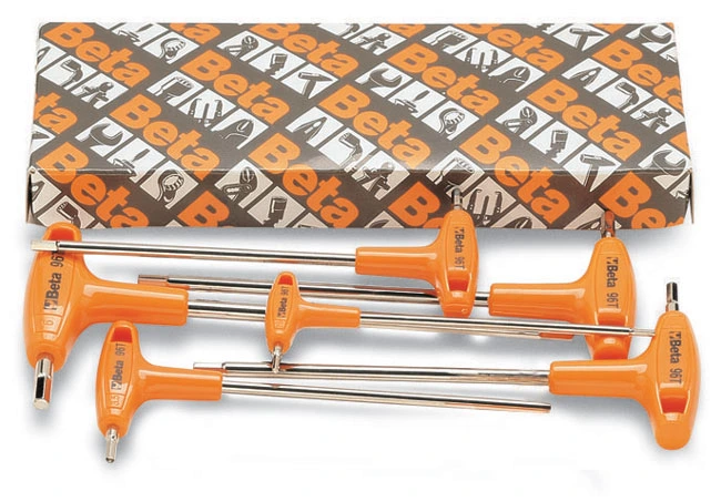 Sada 6 nástrčných kľúčov s T-rukoväťou