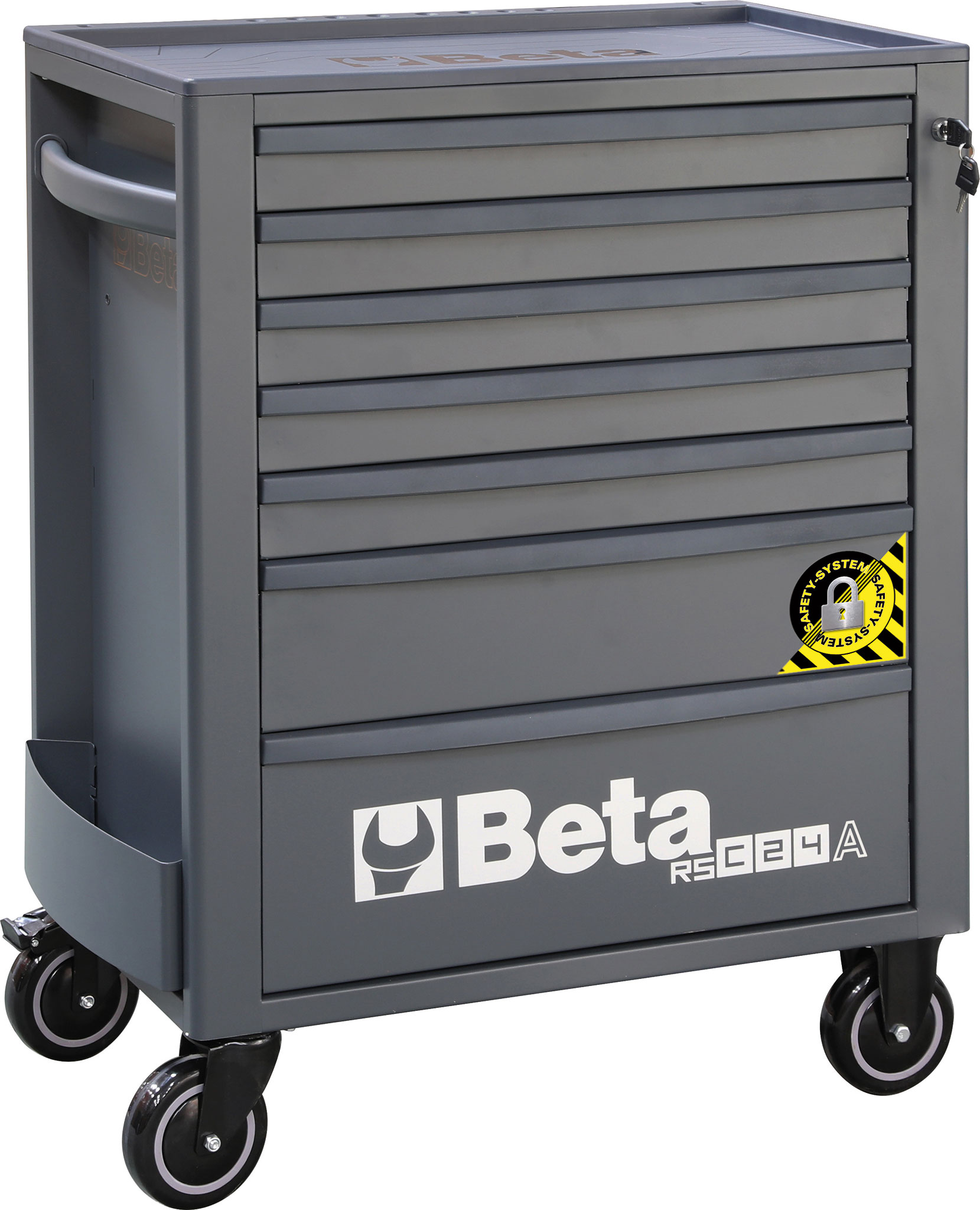 Dielenský vozík, 7 zásuviek, systém proti prevráteniu, antracitovo sivý - Beta Tools