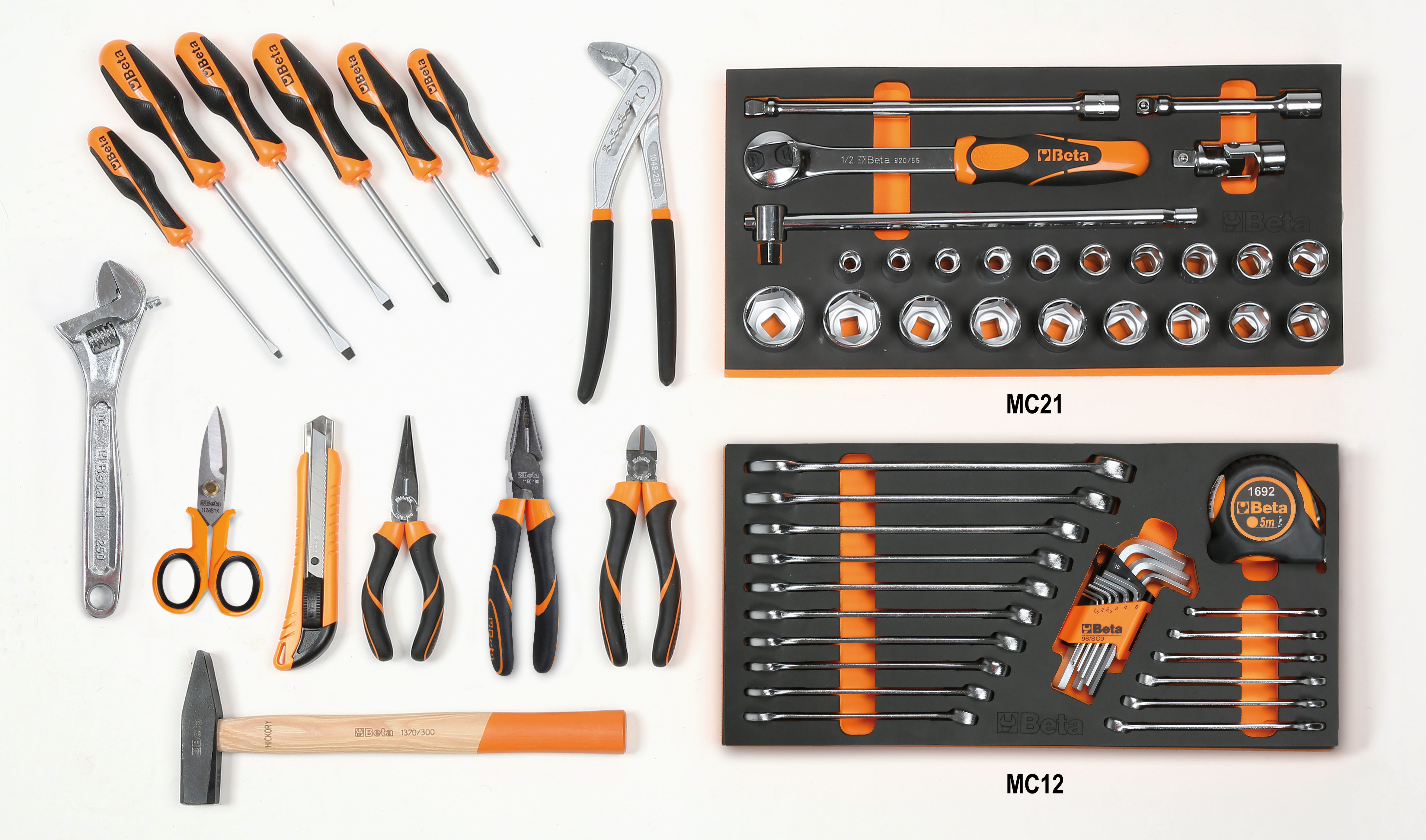 Sada modulov - 64 servisných a údržbových nástrojov, 2 penové moduly EVA - Beta Tools