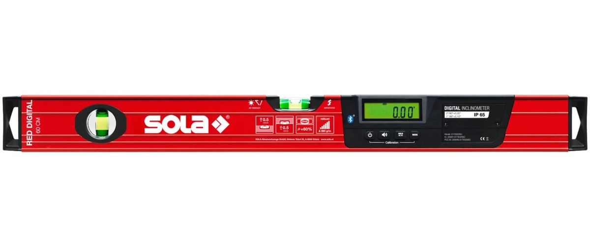 Digitálna vodováha 60 cm, bluetooth - SOLA