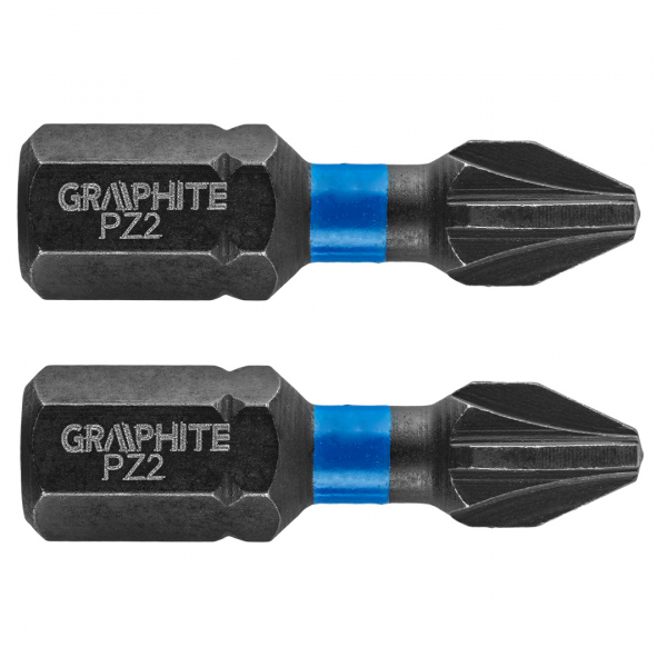 Rázový vrták PZ2 x 25 mm, 2 ks - Grafit